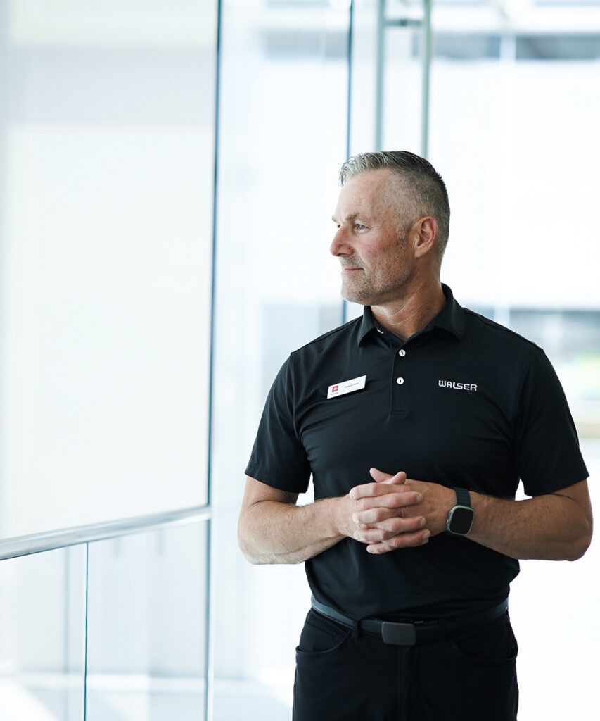 Walser Toyota General Manager Greg Davis Looking Our Over His Dealership